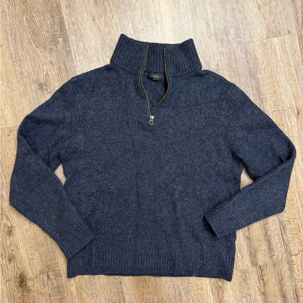 J. Crew • Merino Wool 1/4 Zip Sweater